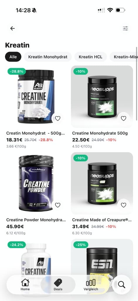 Kreatin Deals